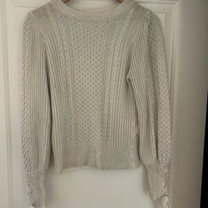Silver/Off white Knitted Sweater